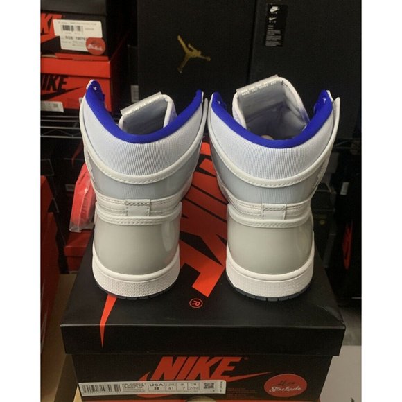 NEW Nike Air Jordan 1 Retro High Zoom White Racer Blue CK6637-104 Men's Size 9.5 - Picture 3 of 5